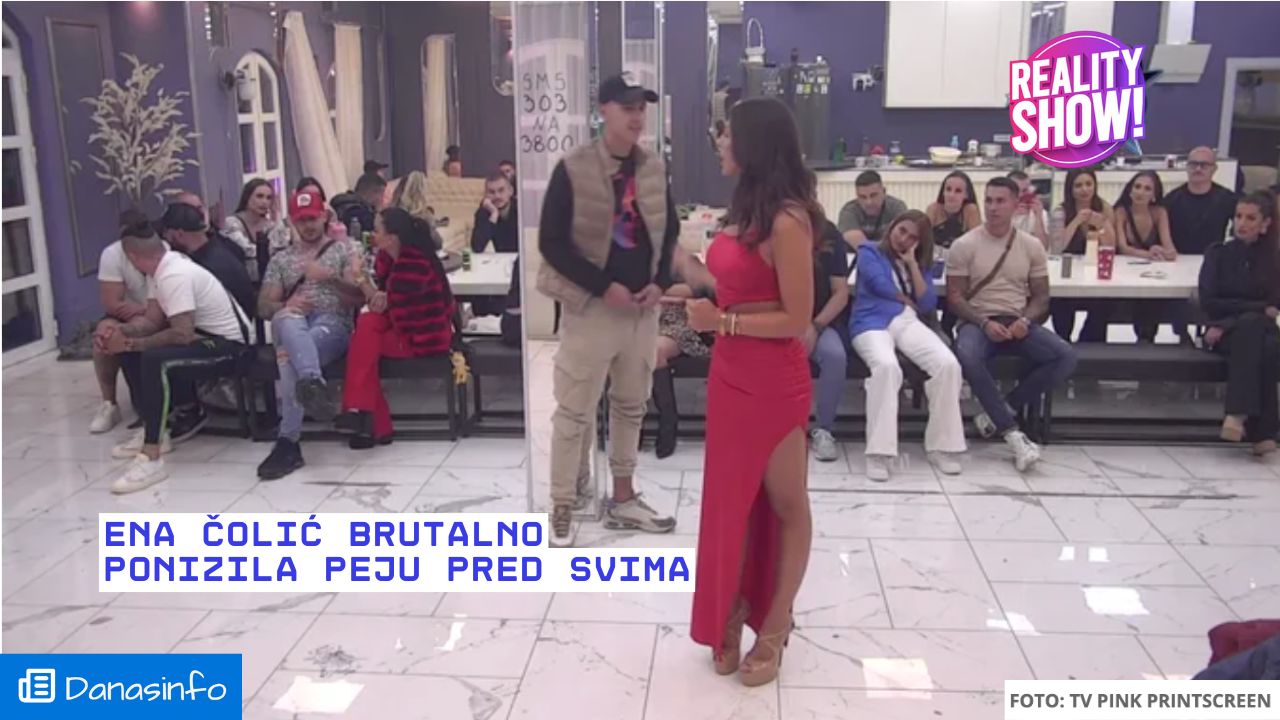 Ena Čolić brutalno ponizila Peju pred svima