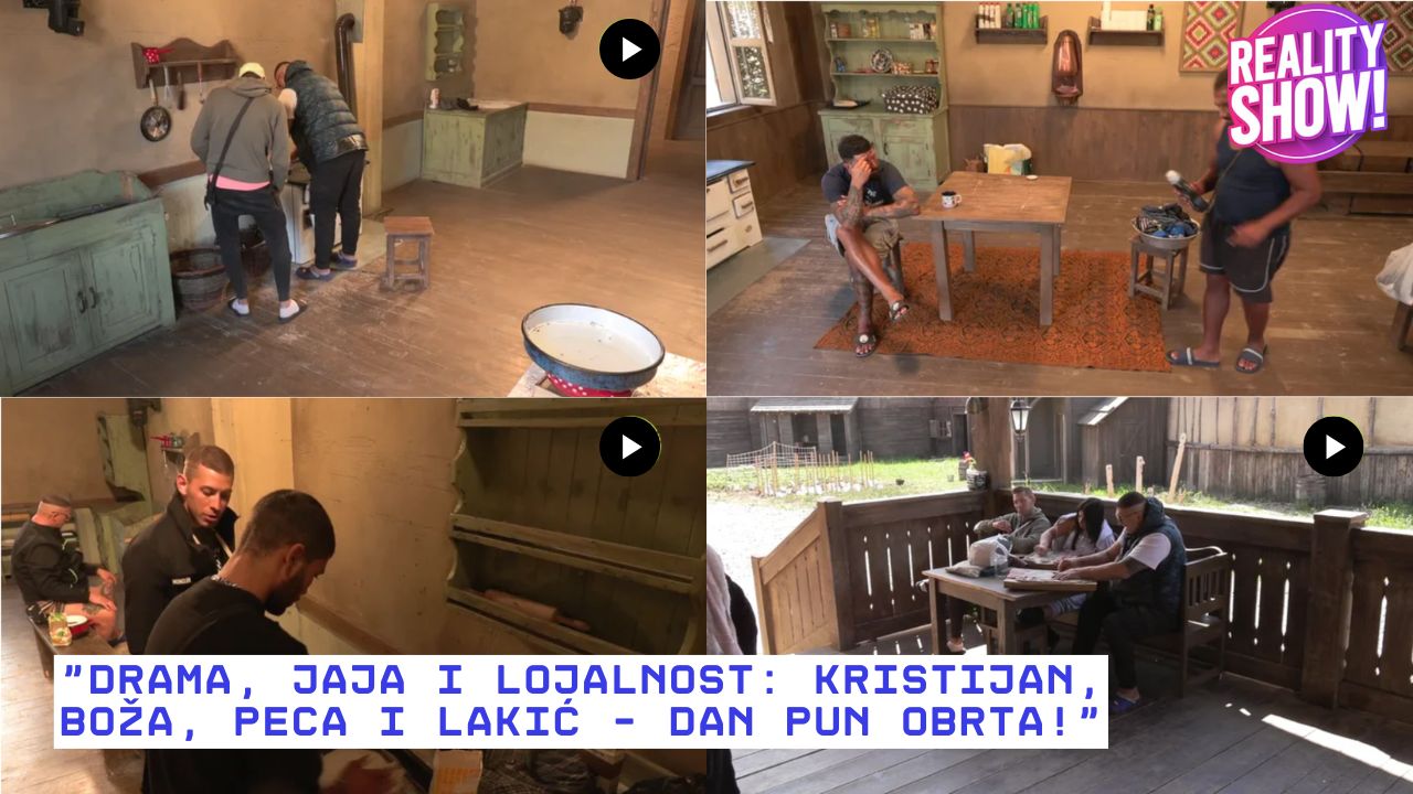 Farma 8 - Kristijan, Boža, Peca i Lakić – dan pun obrta
