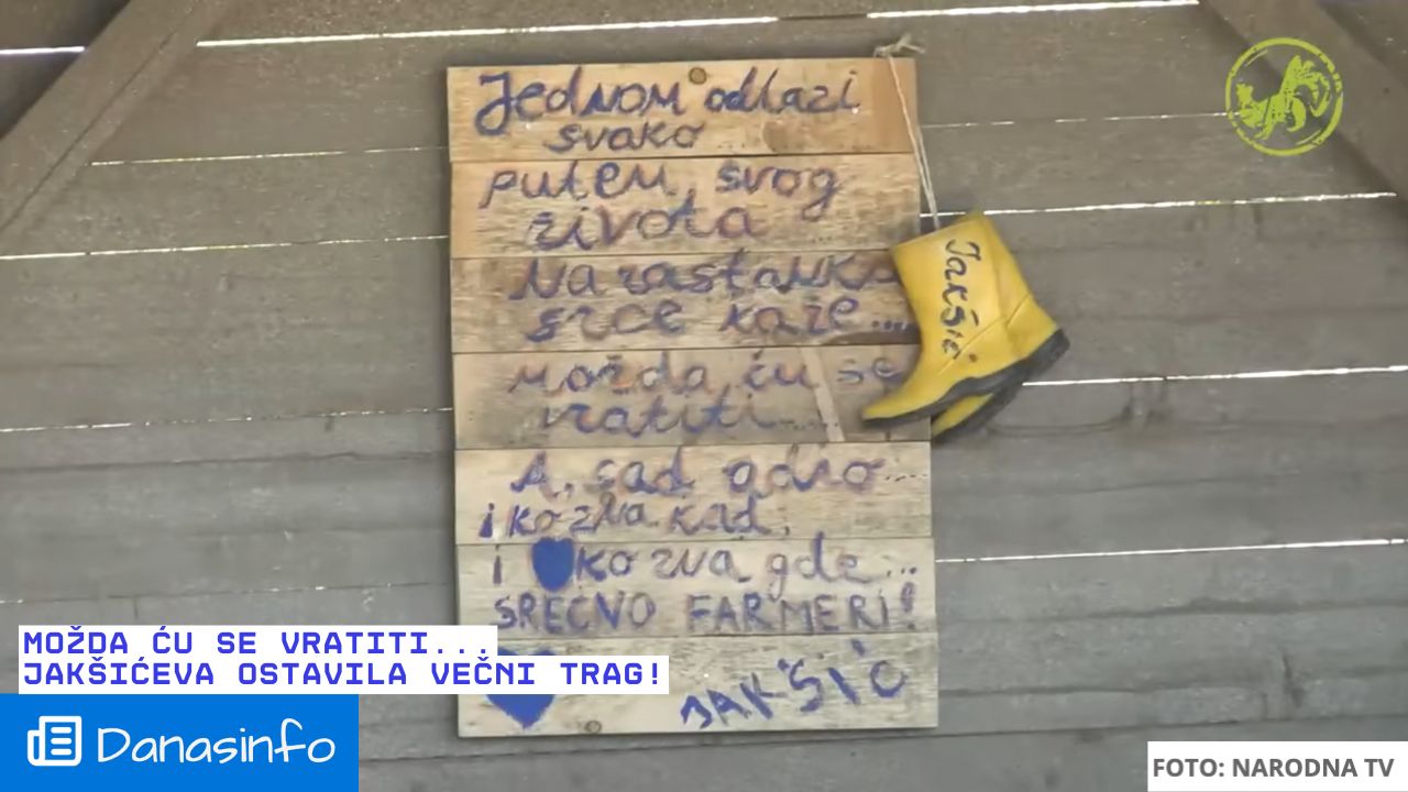 Možda ću se vratiti... Jakšićeva ostavila večni trag!