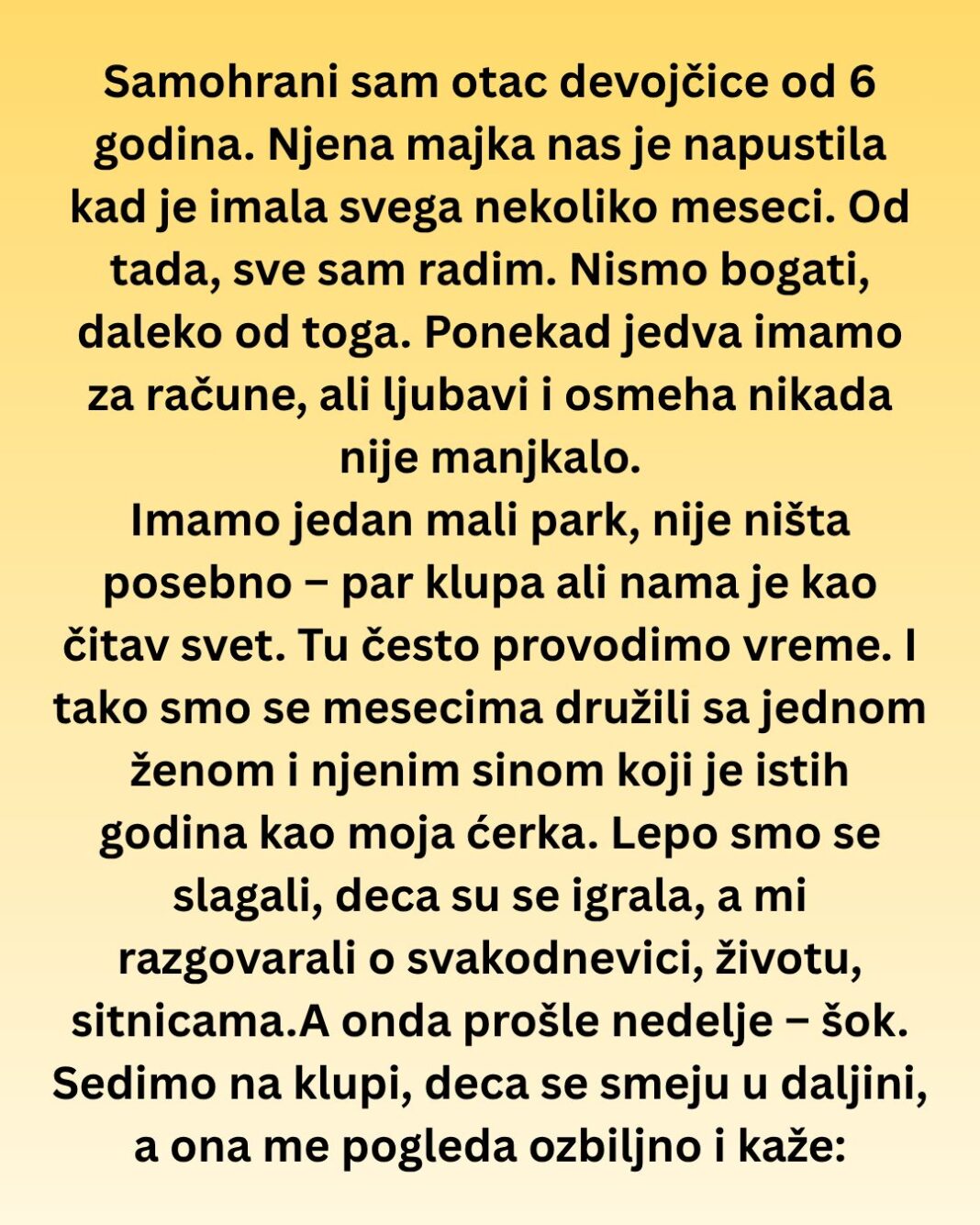 „Samohrani sam otac – a onda je usledilo nešto što mi je promenilo život“ - featured image