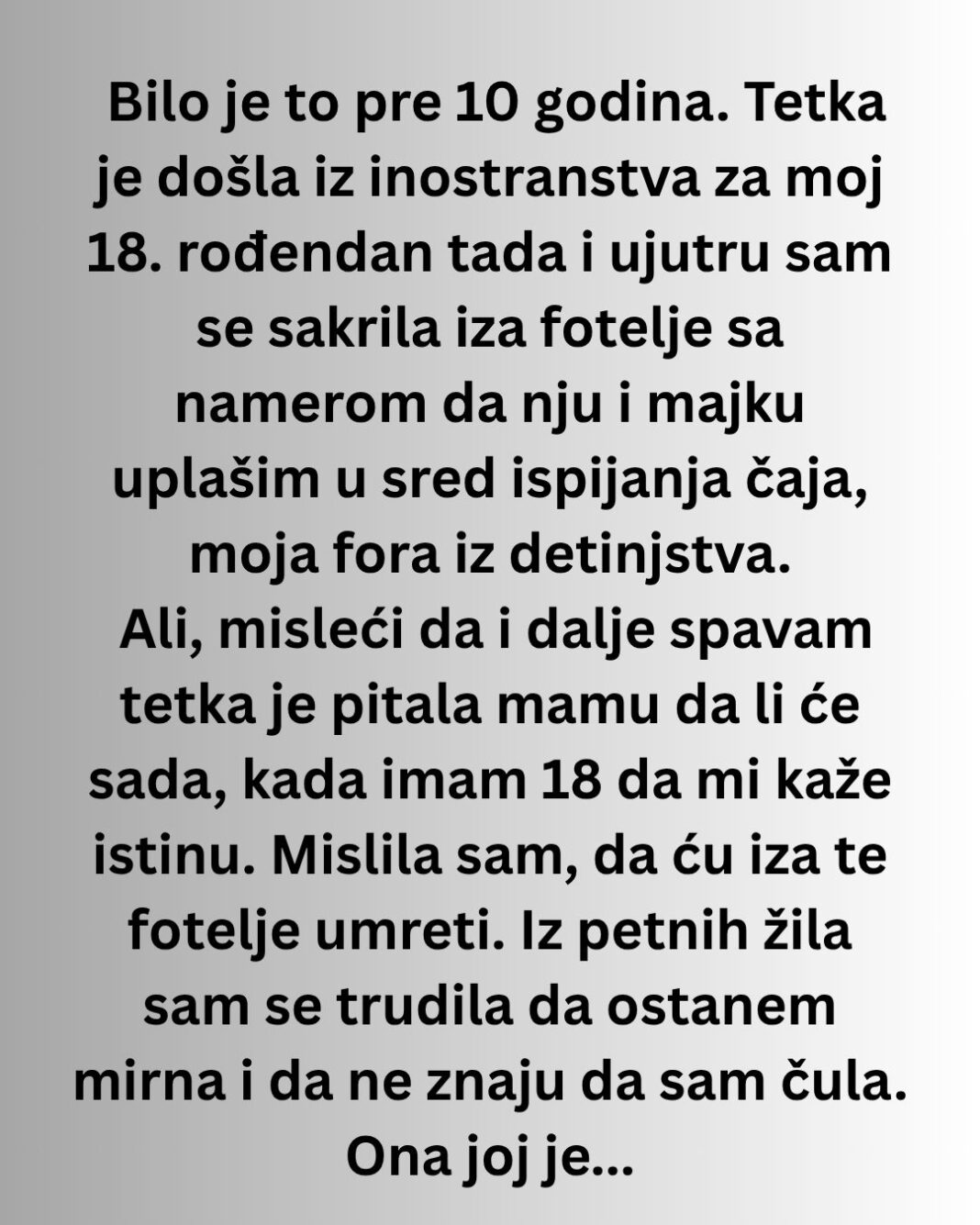 „Nikada im nisam rekla da znam. I nikada im nisam zamerila.“ - featured image
