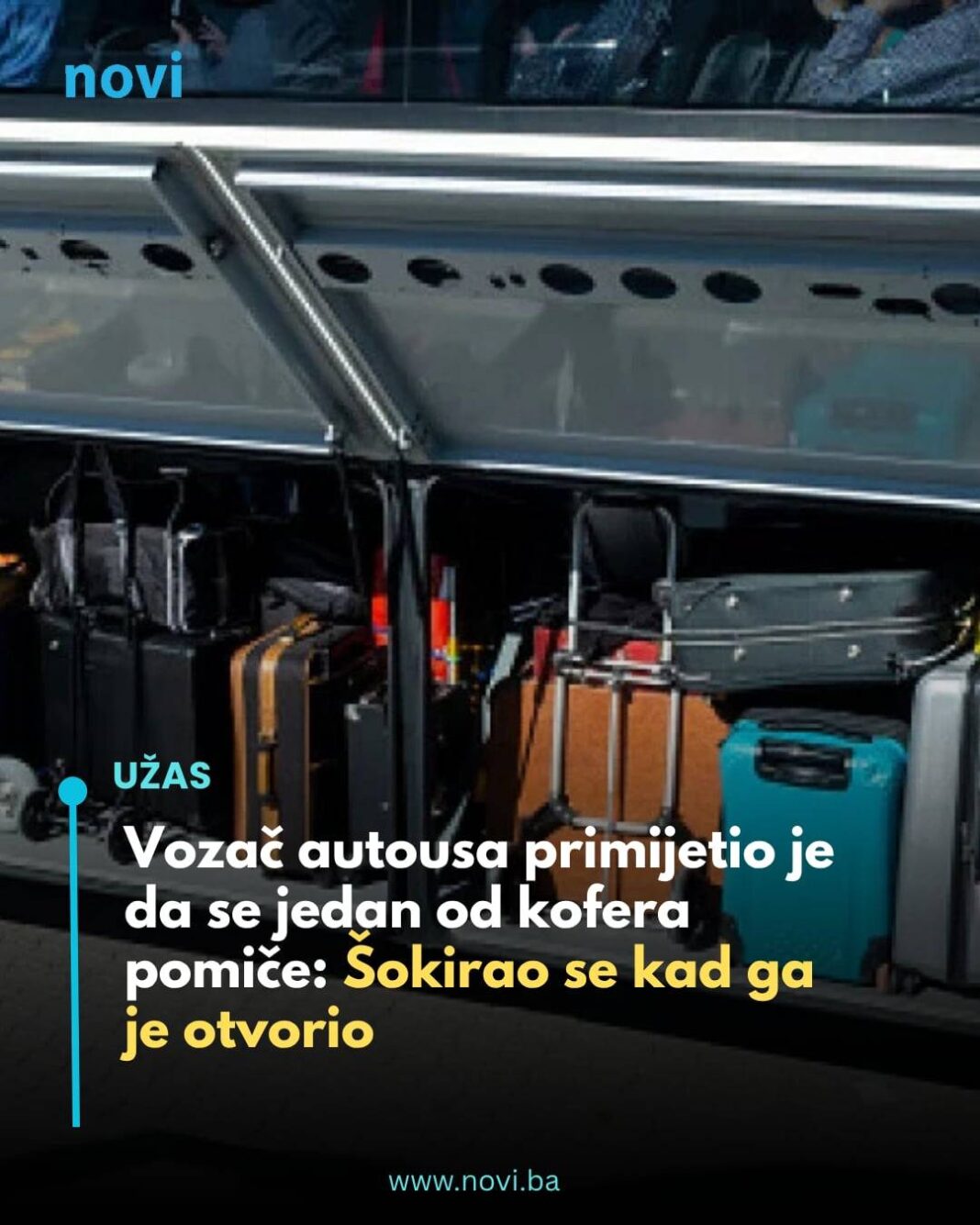 Vozač autobusa primijetio je da se jedan od kofera pomiče: Šokirao se kad ga je otvorio - featured image