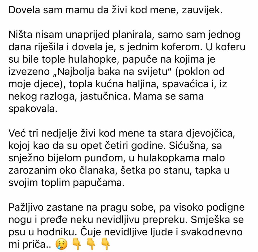 PRIČA: Stara, bolesna majka - featured image