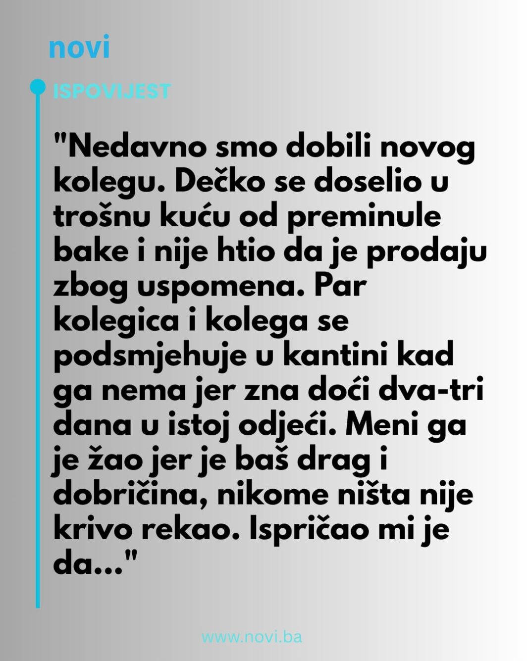 “Nedavno smo dobili novog kolegu…” - featured image
