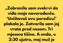 „Zabranila sam svekrvi da viđa moje novorođenče. ‘Uništavaš ovu porodicu!’ plakala je.” „Zabranila sam svekrvi da viđa moje novorođenče. ‘Uništavaš ovu porodicu!’ plakala je.” - featured image