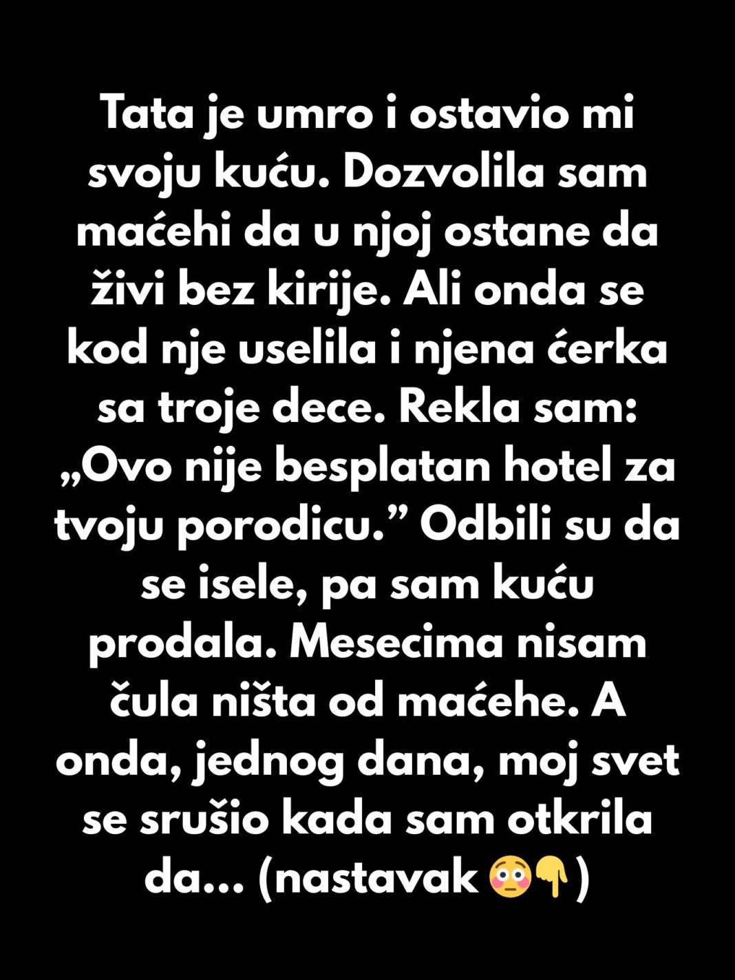 „Izbacila sam maćehu iz očeve kuće — to nije besplatan hotel“ - featured image