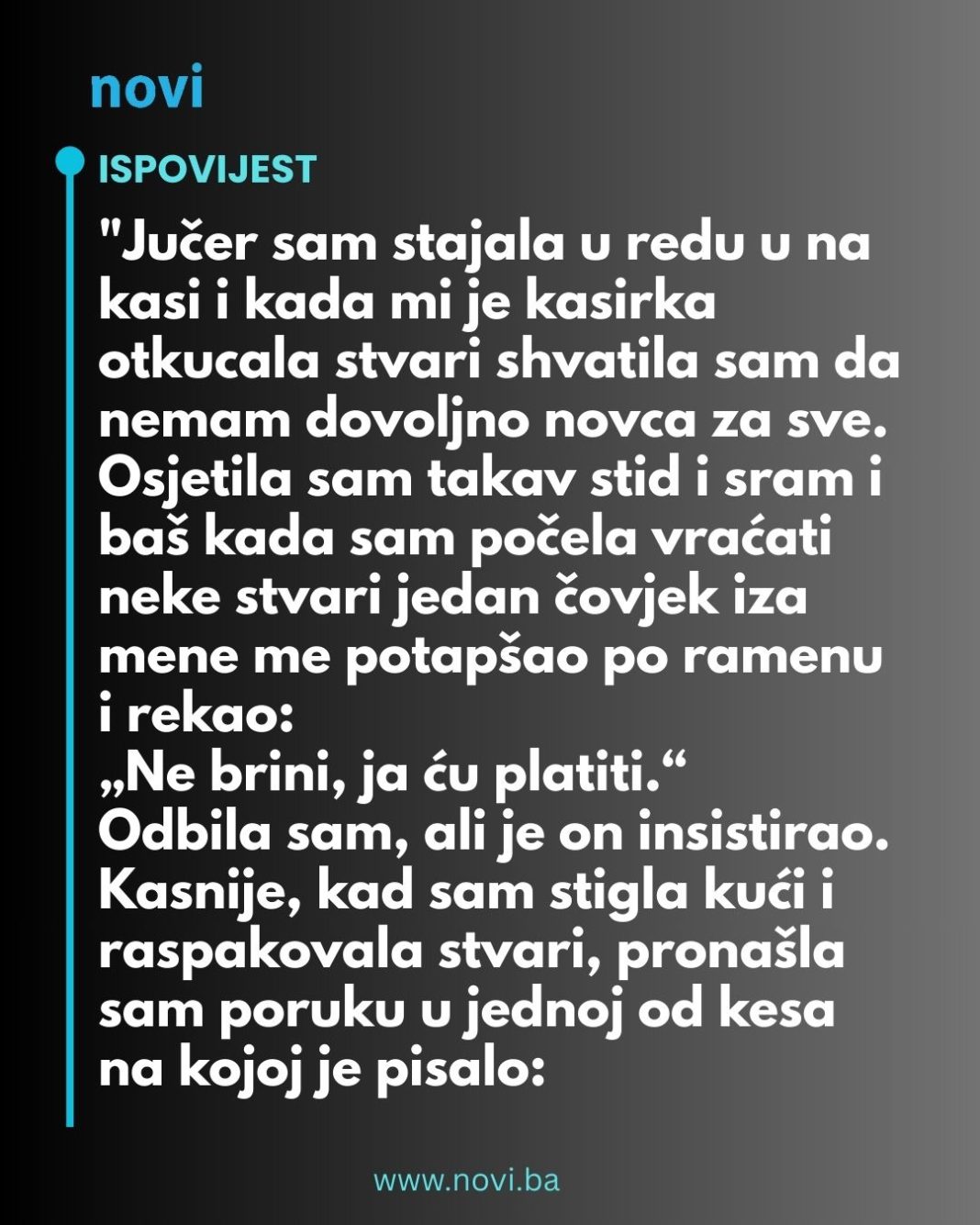 “Jučer sam stajala u redu u na kasi…” - featured image