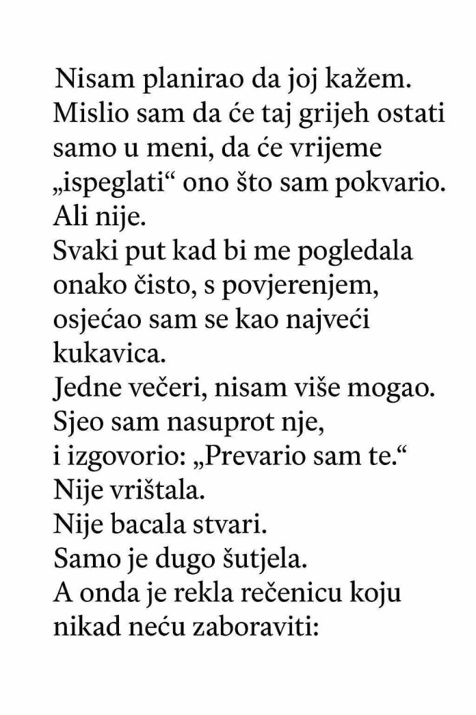 “Priznao SAM ženi da SAM je prevario — Ali njen odgovor me slomio.” - featured image