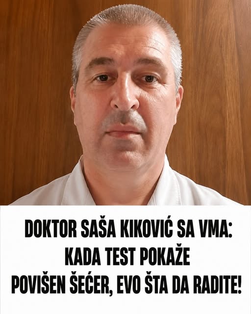 DOKTOR SAŠA KIKOVIĆ SA VMA: Kada test pokaže povišen šećer, evo šta da radite! - featured image