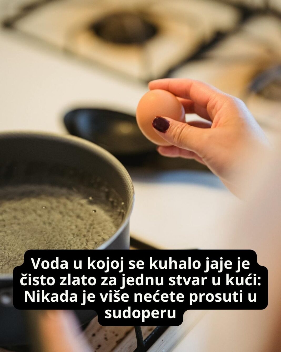 Voda u kojoj se kuhalo jaje je čisto zlato za jednu stvar u kući: Nikada je više nećete prosuti u sudoperu - featured image Voda u kojoj se kuhalo jaje je čisto zlato za jednu stvar u kući: Nikada je više nećete prosuti u sudoperu - featured image